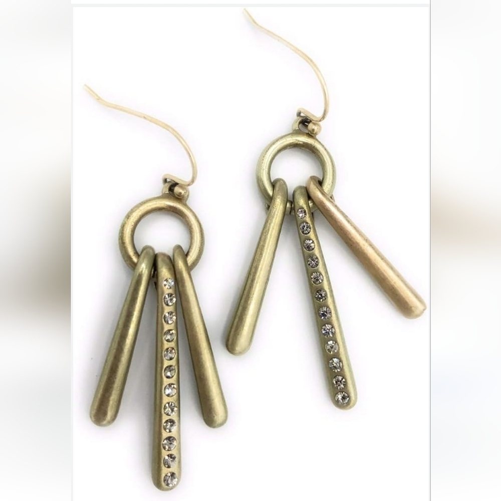 NEW Lia Sophia "Sun Beams" Cut Crystal earrings